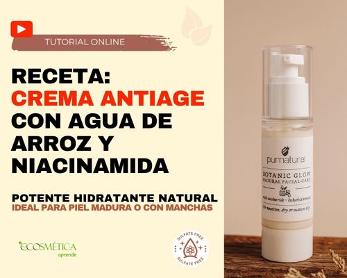 crema facial antiage con niacinamida purnatura